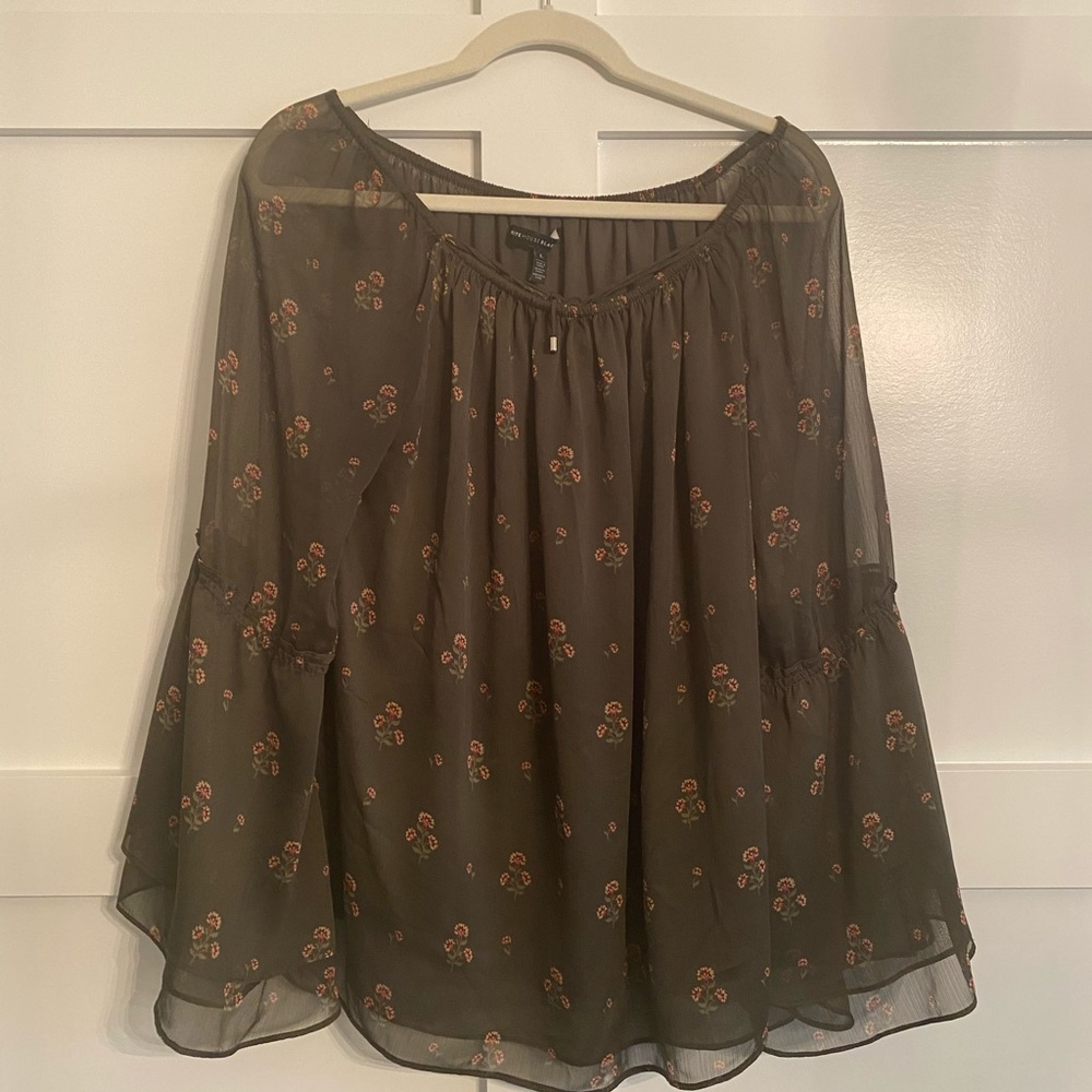White House Black Market Boho Blouse